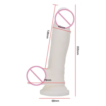 IKOKY Super Soft Simulation Small Dildo Fake Penis Inverted Model Realistic Dildo Female Masturbation Device Sex Toys for Woman 4