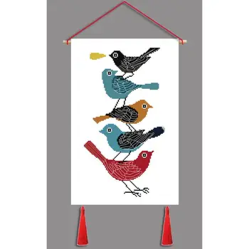 

Joy Sunday Cross Stitch Kits New Clear Stacked Birds11CT DIY Cross Stitch Kits Embroidery Needlework for Home Decor Handmade DIY