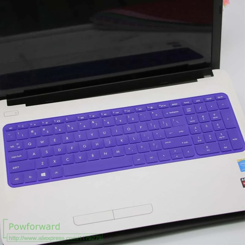 allpurple Чехол для клавиатуры ноутбука для 15," hp павильон 15-ab 15-ac 15-ae 15-af 15-an 15-ak 15-as 15-au 15-ay 15-ba 15-bc 15-bk Series - Цвет: allpurple