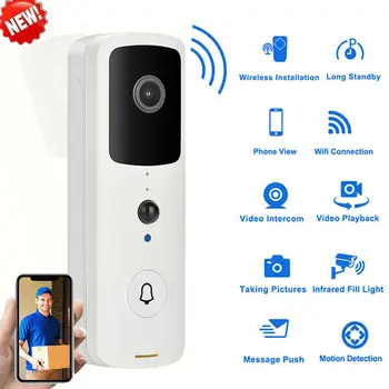 

M300 Smart Doorbell Camera Wireless WiFi Video Doorbell Smart Phone Door Ring Intercom for phone Home Security Camera