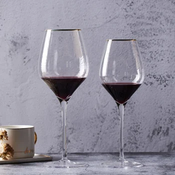 

Set of 2-450ml/650ml classical transparent red wine glass cups GLA-59
