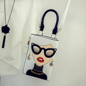 Модная сексуальная женская сумка с узором, женские серьги, украшенные через плечо, сумка-мессенджер, стиль, женская сумка через плечо - Цвет: White