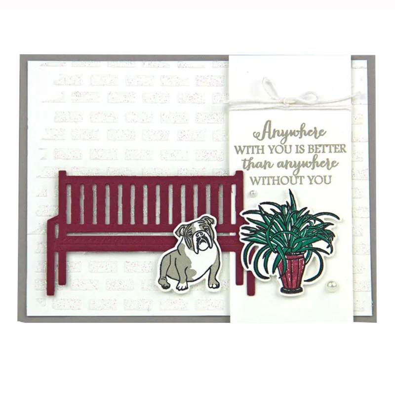 

Sitting Pretty Metal Cutting Dies and Stamps for Scrapbooking Decorative DIY Crafts Embossing Paper Cards Making Stencils