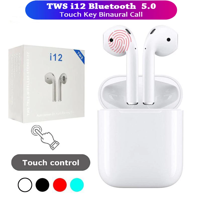 

i12 tws Air Wireless Bluetooth Earphones Mini Portable Headsets Earbuds Stereo Hifi V5.0 Touch control PK I11 I7s