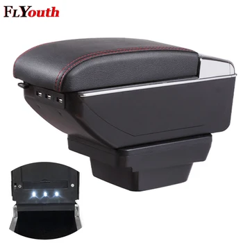 

Car Armrest Box For Chevrolet Cruze 2015-2018 USB Charging LED Light Arm Rest Rotatable Centre Console Storage Box Styling