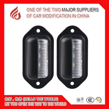 

2Pcs 6LED Truck License Plate Light Car Truck Bus Trailer Tail Light Side Light 12-24V