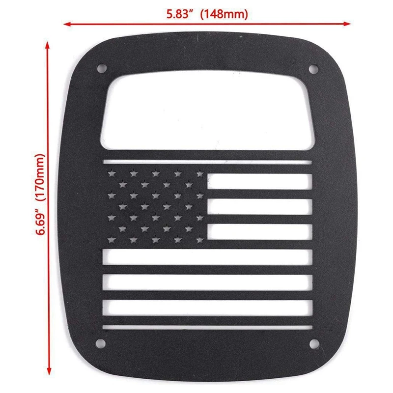 Внешняя задняя защита фар Защитная крышка для Jeep Wrangler 1987-2006 TJ YJ, 2 шт