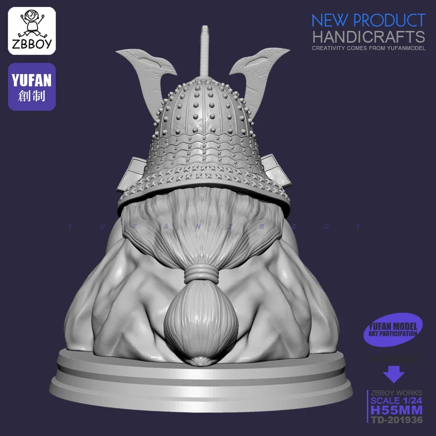 55 мм наборы из смолы Banshee Samurai Kiss Смола Солдат самодельный TD-201936