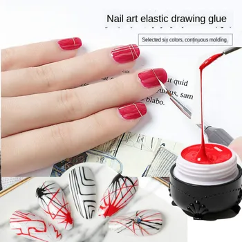 

Manicure stretch glue Super Sticky Adhesive UV Gel Nail Polish Glue for DIY Nail Art Crystal Gems Jewelry Decoration