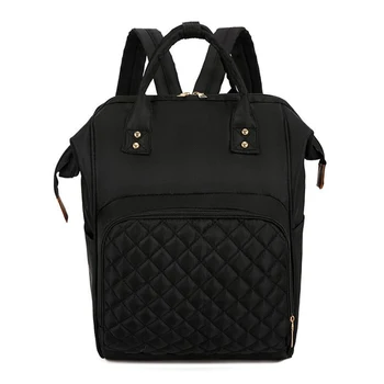 

Lightweight Mummy Bag Multi-function Large Capacity Maternity Wet Bag Casual Watproof Stroller Oxford Shoulder Bag Black Women
