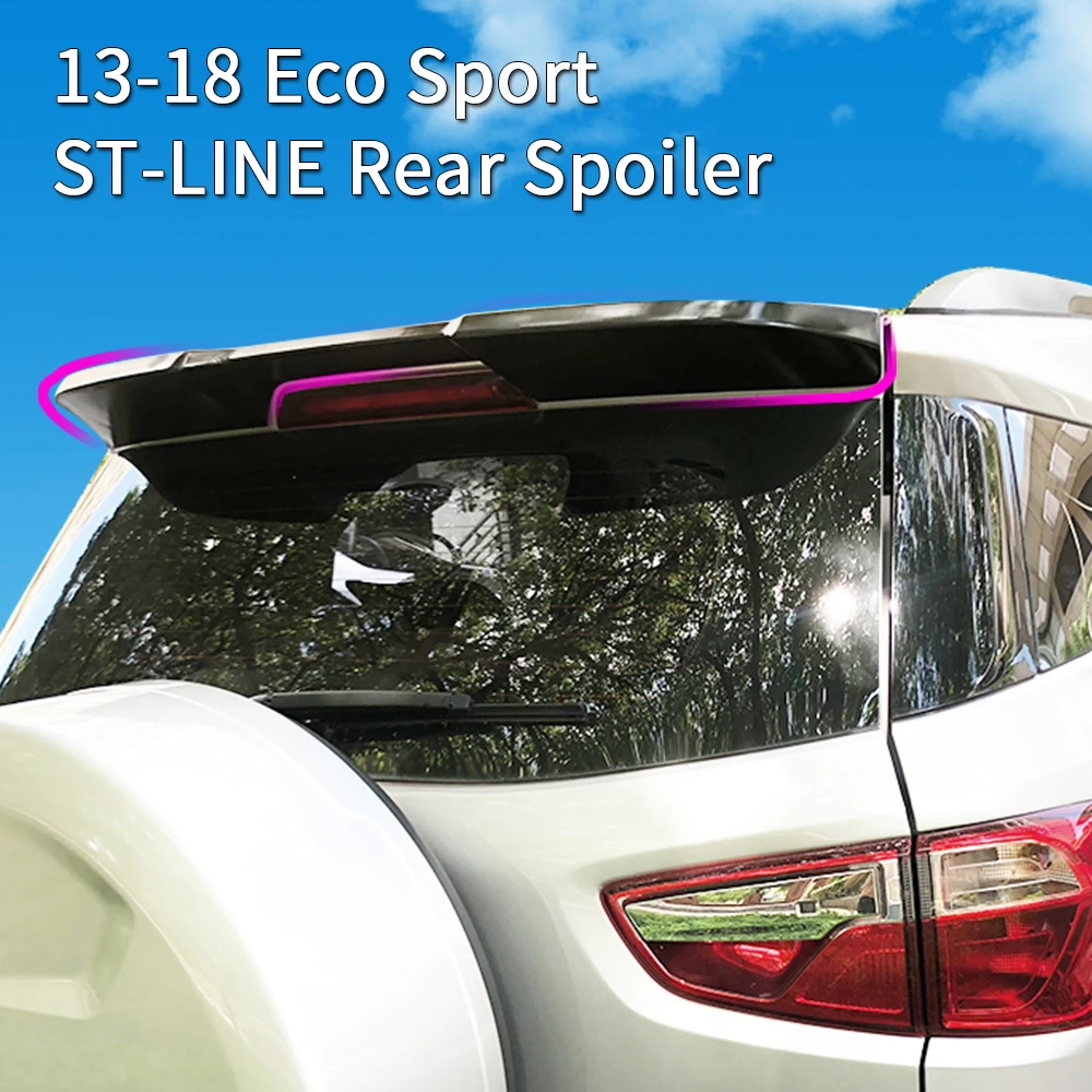 Задний спойлер для Ford ecosport АБС пластик внешнее крыло автомобиля аксессуары 2013 2014