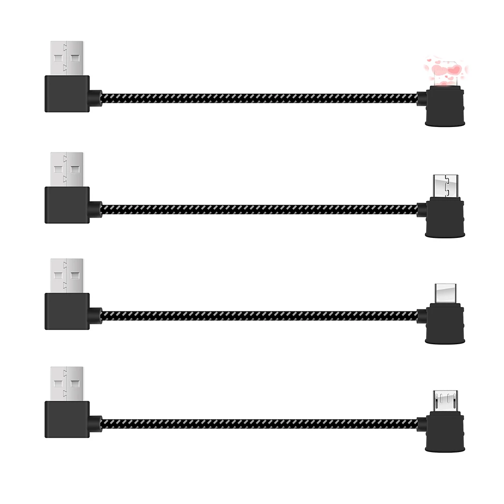 Нейлоновый Плетеный USB кабель для передачи данных FIMI X8 SE пульт дистанционного управления USB для iOS/Android/type-C передачи для xiaomi x8se части дрона
