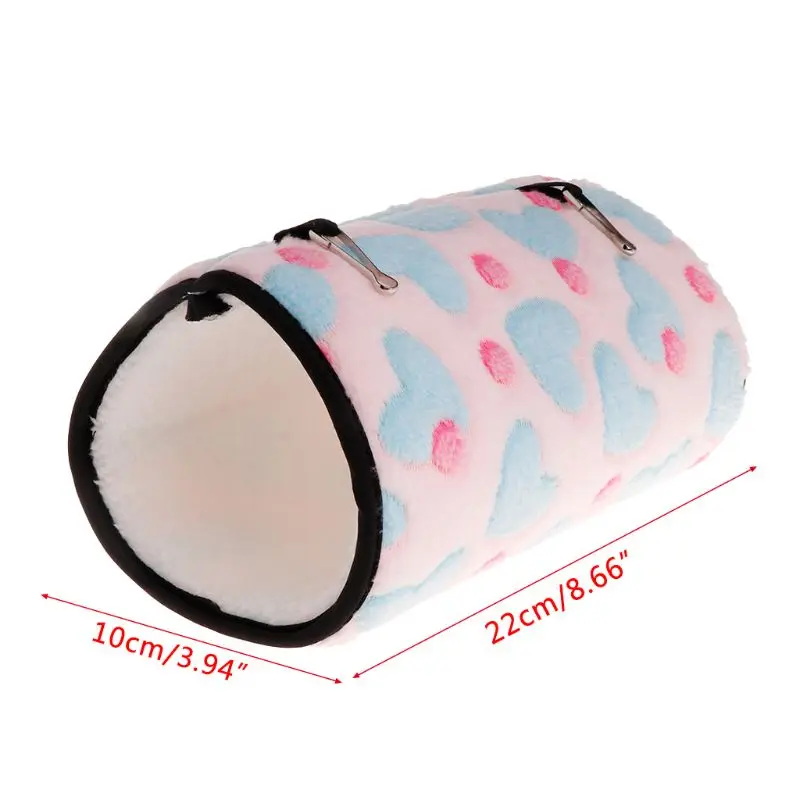 Pet Tunnel Small Pets Sleeping Bed Toys Swing Hanging Cage Fleece Warm Soft Funny Nest House Squirrel Hamster Chinchilla