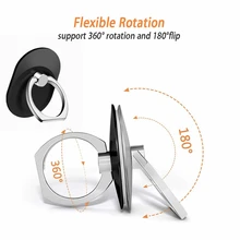Универсальный держатель для телефона на 360 градусов поддерживает большинство смартфонов с кольцом