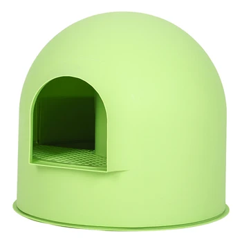 

white Semi-enclosed litter box Single-layer large cat toilet Leakproof corridor Isolated odor Anti-out nontoxic materials