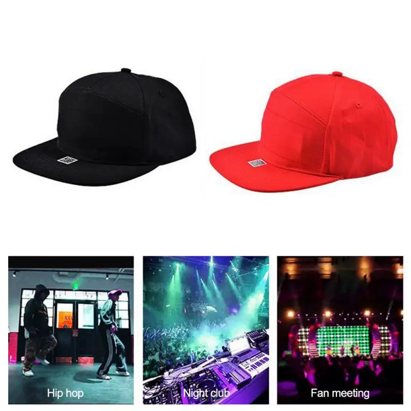 Bluetooth LED крутая шапка программируемая прокручивающаяся бейсбольная кепка с