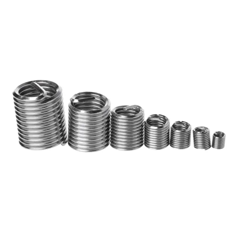 60pcs 304 Stainless Steel Wire Thread Repair Insert Kit M3 M4 M5 M6 M8 M10 M12