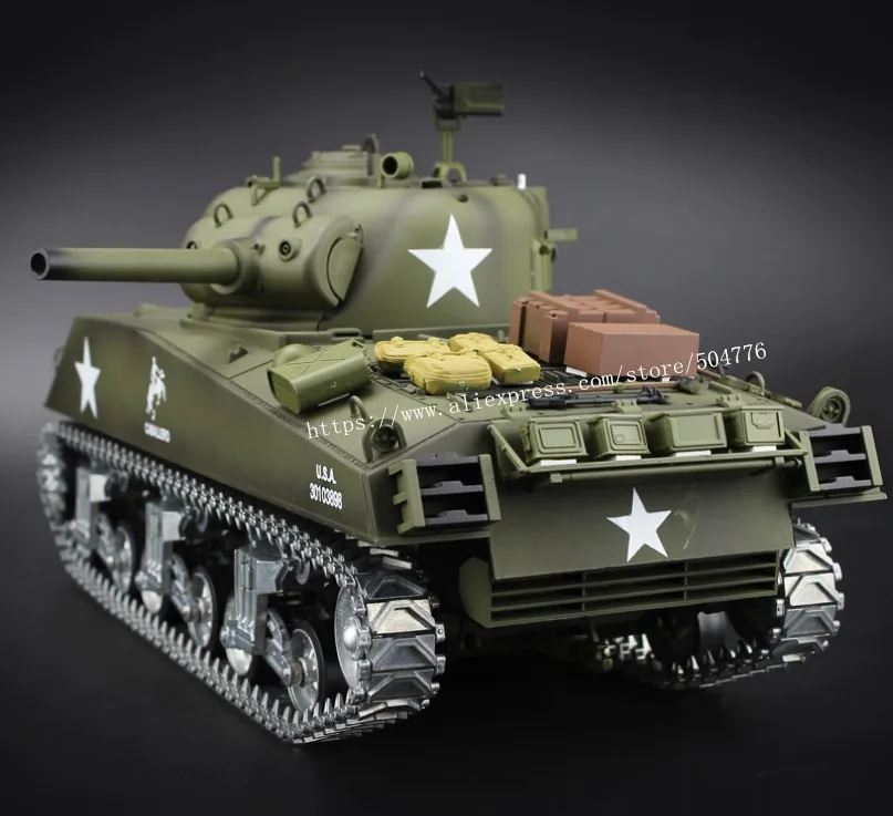 Новинка 6 0 года танк дистанционного управления с инфракрасной битвой США M4A3 SHERMAN