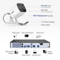 ANNKE 4K Ultra HD wideo kamera monitorująca System 8CH 8MP H.265 DVR z 4 sztuk 8MP na świeżym powietrzu wodoodporna kamera monitoringu zestaw CCTV 3