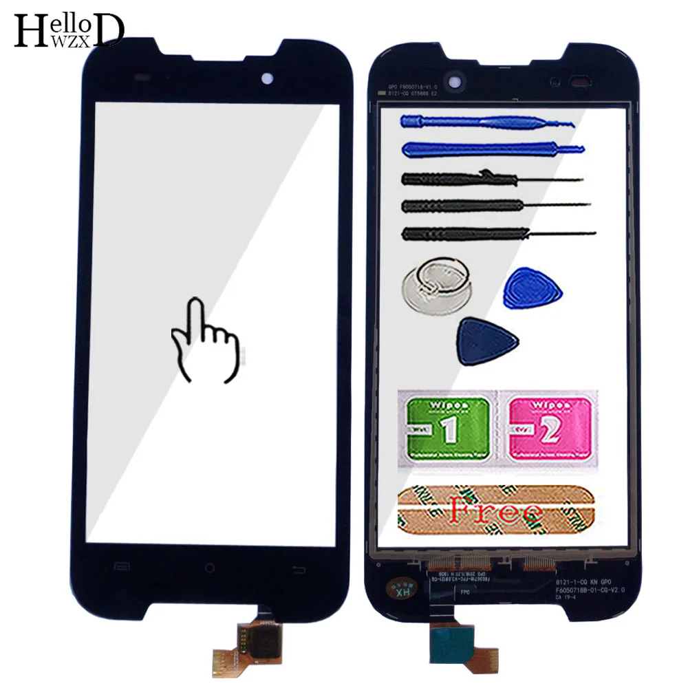 

5'' Mobile Touch Screen Digitizer Panel For Cubot Quest Lite Touch Screen Lens Sensor Front Glass TouchScreen 3M Glue Tools