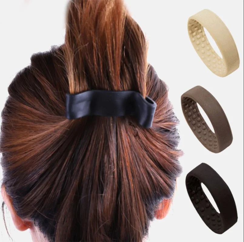 Silicone Foldable Hair Tie Woman Girl Bun Ponytail Holder Hairband Multifunction Hair Scrunchies Hair Accessories