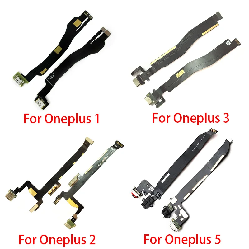 Usb разъем для зарядки док станции гибкий кабель Oneplus 1 2 3 5 5T 6 7T 7 8 Pro|Шлейфы