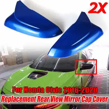 

2x Car Side Door Rear View Mirror Cover Shell Cap Cover Replacement For Honda For Civic 2016 2017 2018 2019 2020 Mirror Covers