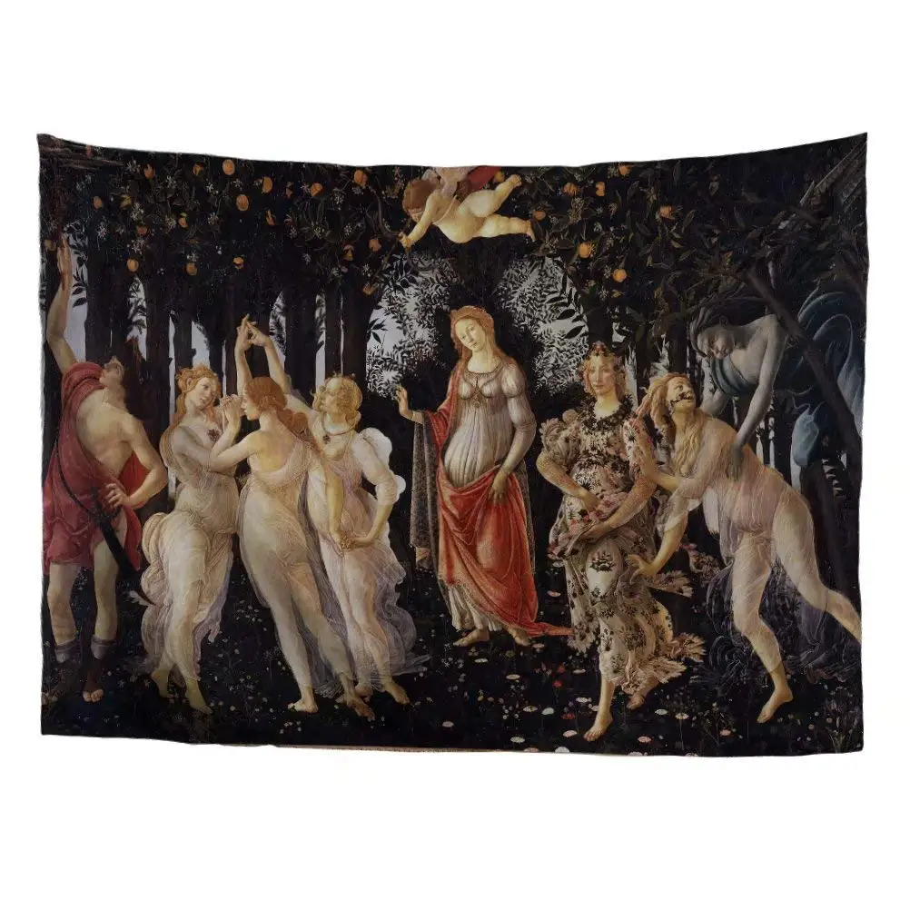 World Classic Art Capolavoro Series Sandro Botticelli Primavera Arazzo Classico