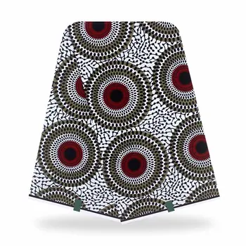 

African wax Fabrics Ankara Print Fabric 6 Yards Latest Nigeria Wax Guaranteed Real Ghana Wax style For Women Dresses