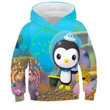

Boys And Girls 4-14T Hoodie Undersea Team 3D Animation Clothes Octonauts Sweatshirt Pullover Children's Casual Jacket Autumn