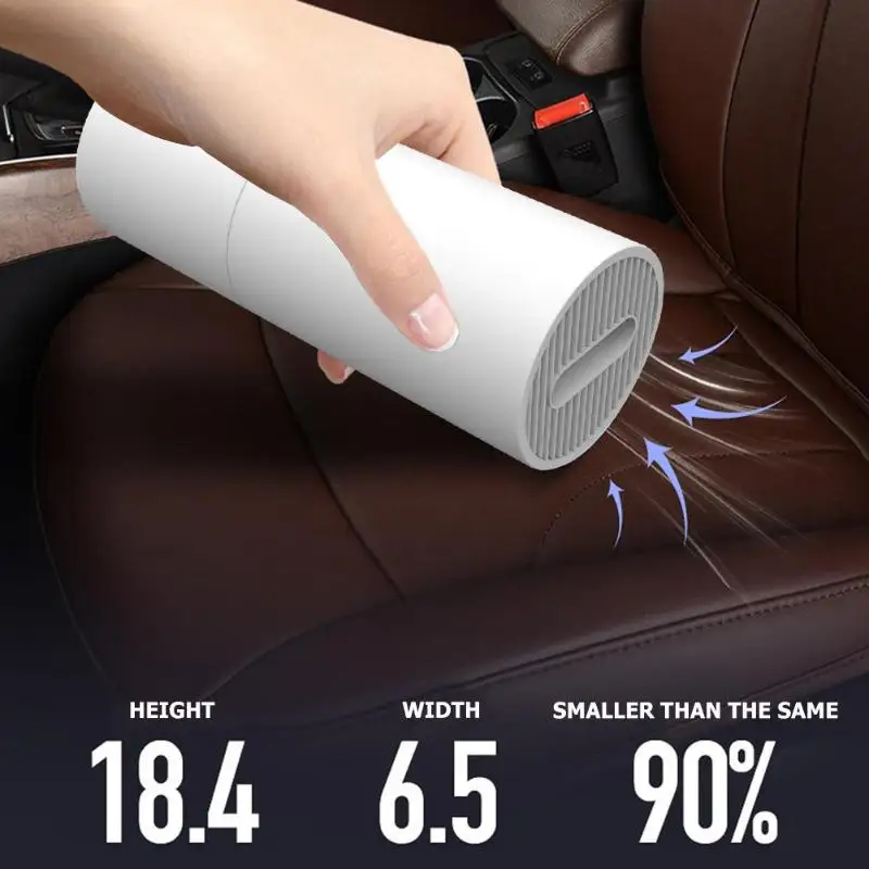 

Wireless Car Vacuum Cleaner USB Rechargeable Handheld Cleaners for Car Home Portable HIgh Power Cordless for Car Interi