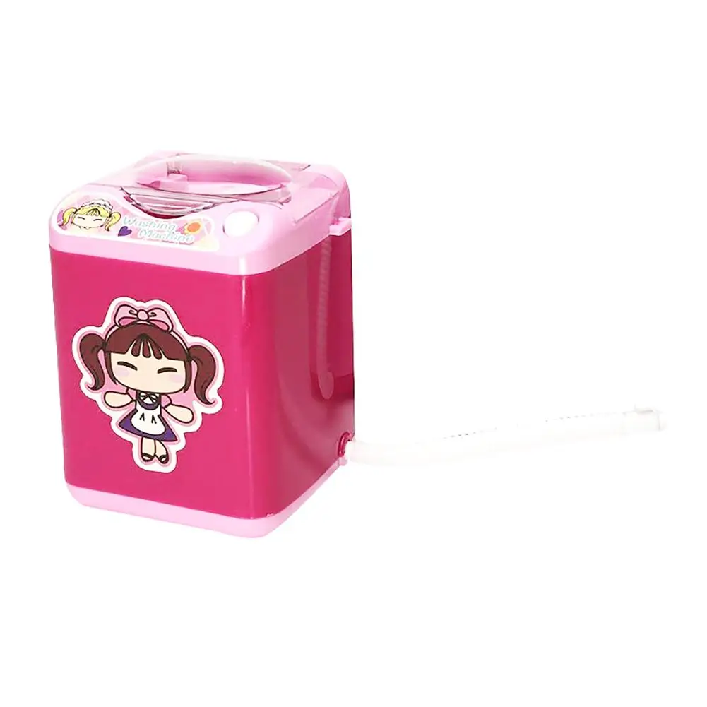 Mini Makeup Brush Cleaning Washing Machine Pretend Play Furniture Kids Toy Gift