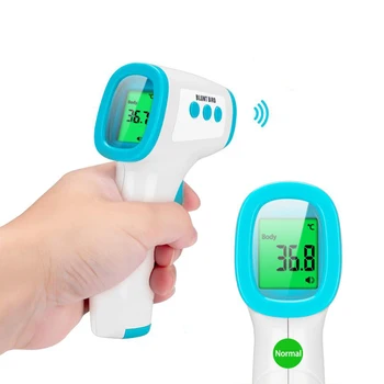 

LCD Handheld Thermometer Portable Non-contact Infrared Thermometer Forehead Body Fever Digital Measure Tool for Baby Adult