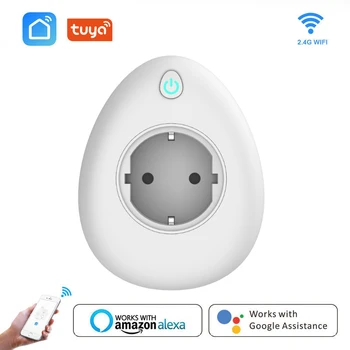 

Smart WiFi Plug Adaptor 15A Remote Voice Control Power Monitor Socket Outlet Timing Function with USB Alexa Google Home Tuya