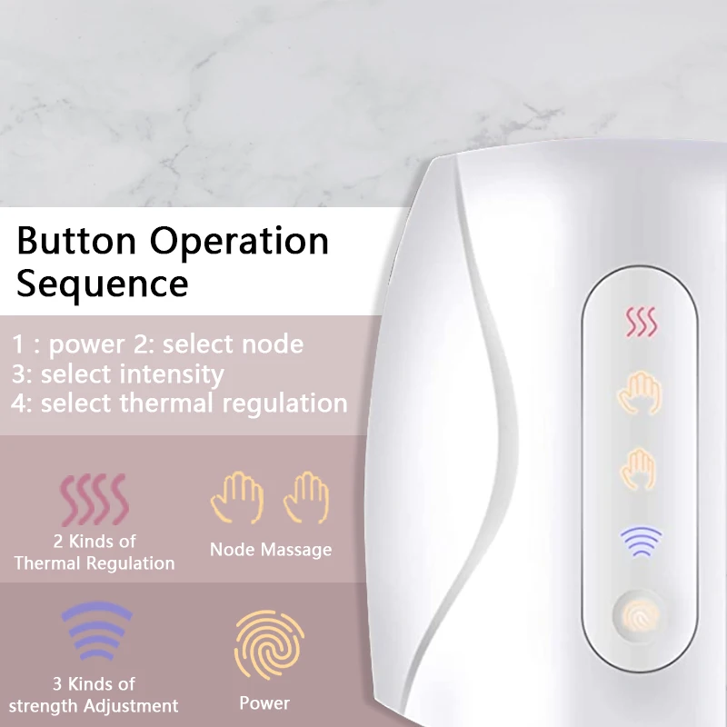 Electric Hand Massager with Air Compression Heat Cordless Palm Finger Massage Machine for Arthritis Finger Numbness Pain Relieve 3