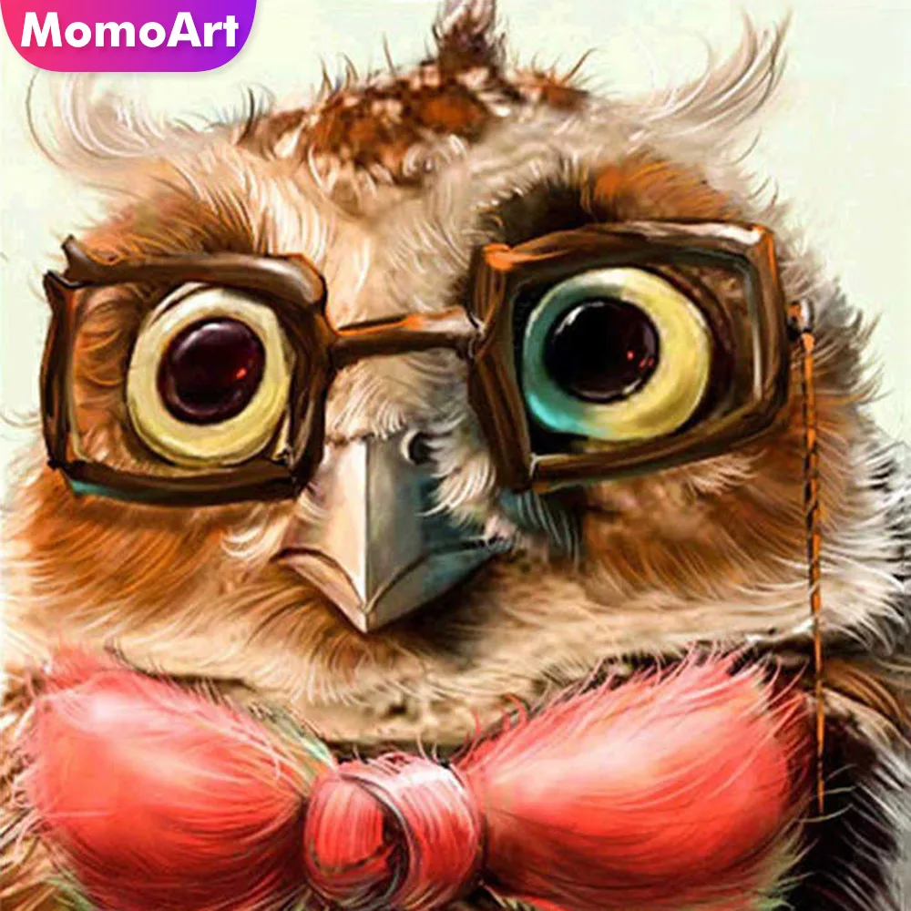 

MomoArt Diamond Embroidery Animal Diamond Painting Full Square Drill Picture Of Rhinestone Mosaic Owl Decoration Home