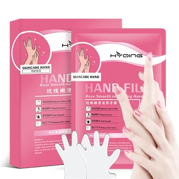 

Rose Tender Hand Mask Moisturizing Smooth Fine Lines Brighten Skin Color Exfoliating Hand Mask
