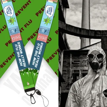 

How The Flu Works Sign Cosplay Key Chain Line Weapons Cosplay Pendant Gift Fans Collections Props Gift Drop Ship