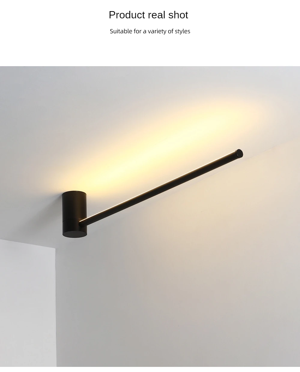 wall sconces for living room Led Wall Lamp Long RGB Wall Light Atmosphere Decor For Home Bedroom Living Room Bar Corridor Sofa Background Wall Linear Fixture led wall lamp