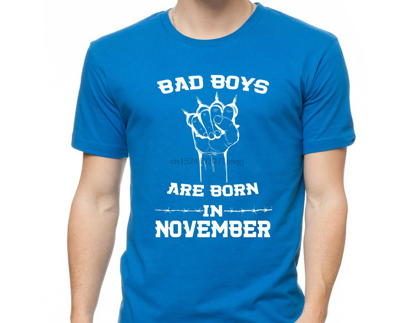Футболка Bad Boys are born in November gift idea Персонализированная графическая футболка KK36 |