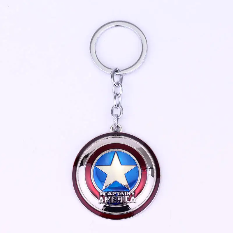 Аниме брелок Marvel Мстители Капитан Америка щит брелки маска Железного человека брелок Супермена ключ подарок игрушки Мужская подвеска - Цвет: Captain America 09