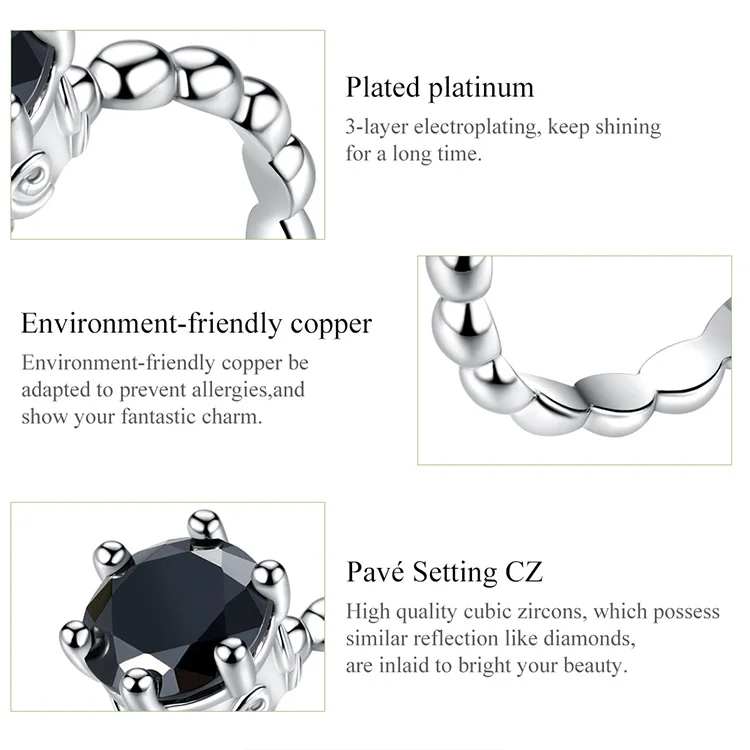 Bamoer 8 стилей плетеное кольцо с листьями Моя Принцесса Королева Корона серебряное кольцо Twist Of Fate Stackable RING Юбилейная распродажа