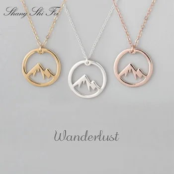 

Mountain necklace, wanderlust necklace, mountain call, mountain jewelry, mountain pendant, mountain charm