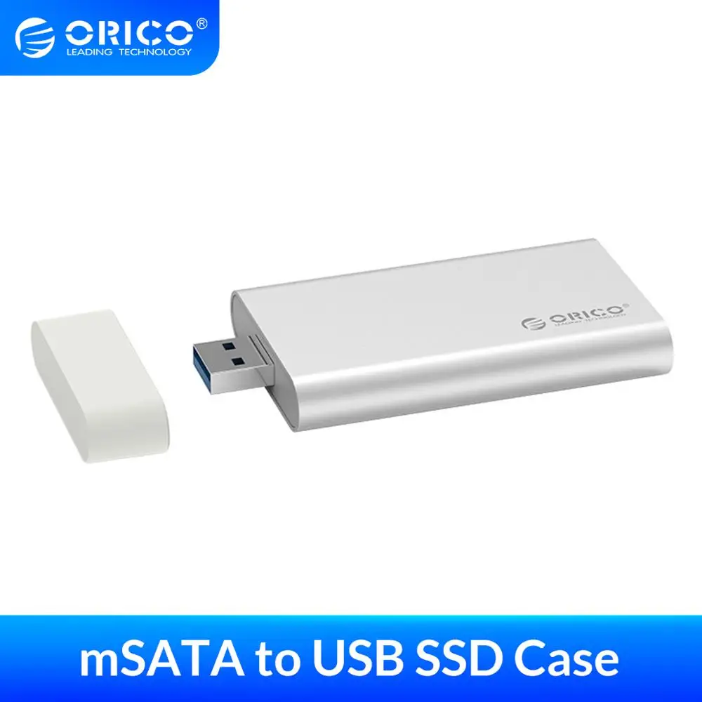 ORICO Алюминиевый мини mSATA SSD корпус USB3.0 5 Гбит/с высокоскоростной винт фиксации для
