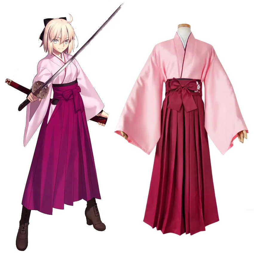 Аниме fgo судьба/Grand для Сакура сабля okita souji кендо равномерное парики карнавальный