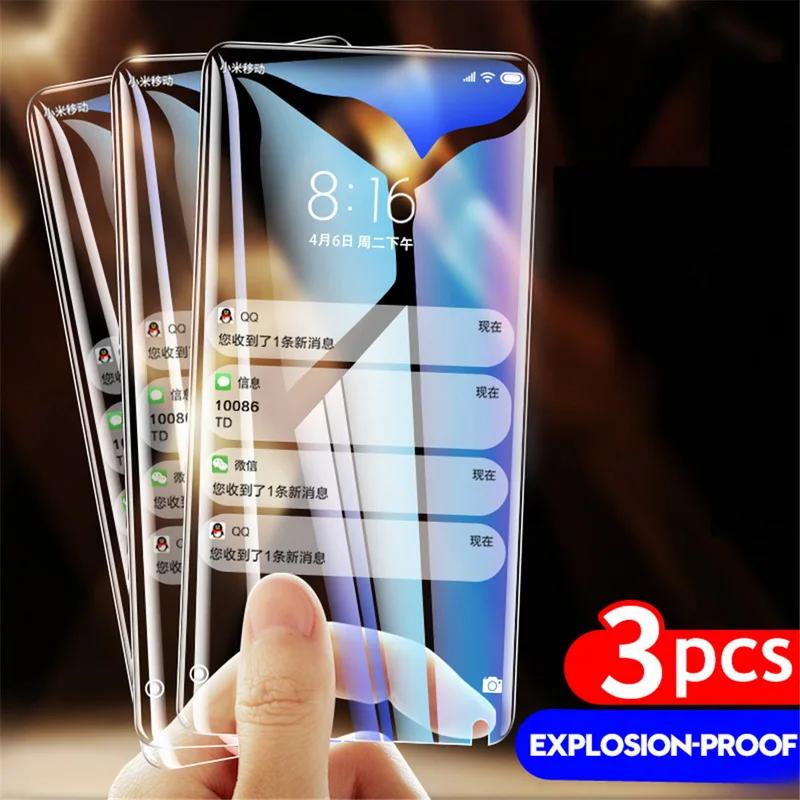 3 шт. прозрачная пленка для экрана из закаленного стекла Redmi Note 11 10 Pro 9 8 9S 8T 7 9A 9C 8A