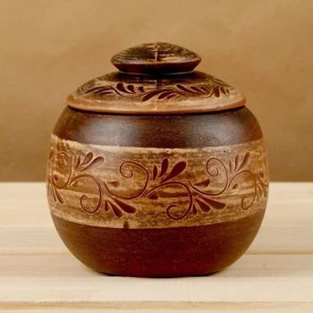 

Pot for roasting "Ethno family" painted engobe, 0.8 l