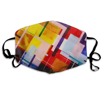 

Abstract Lines Dust Mask, Reusable Washable Mouth Masks, Adjustable Warm Face Mask Unique Cover Filters Blocking Pollen