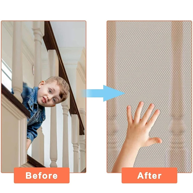Durable Garden Netting Cartoon Child Safety Protective Net Multipurpose Bannister Guard Deck Fence Fine Mesh for Balcony Stairs