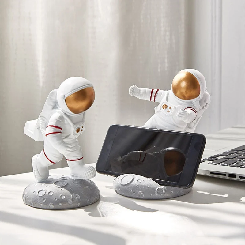 3D мультфильм астронавт украшение статуэтки универсальный держатель для
